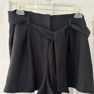 Monteau black shorts with belt